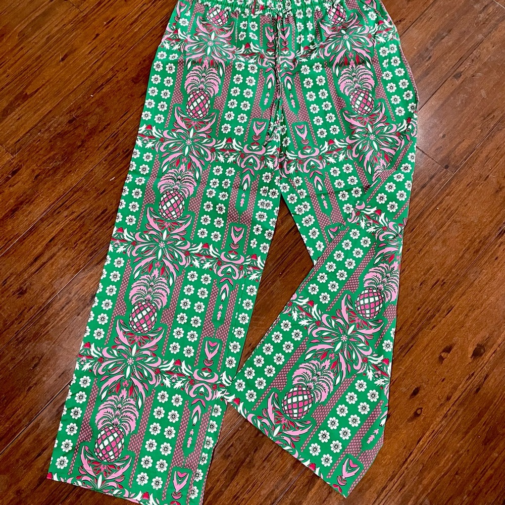 NWT Hawaiian Print Lounge Pants Charter Club Lg